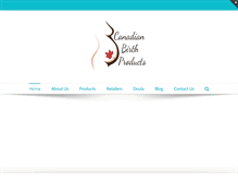 Tablet Screenshot of canadianbirthproducts.com